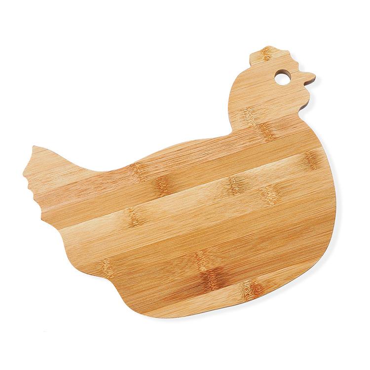 Tábua de bambu formato de galinha personalizada