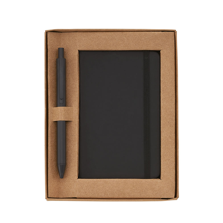 Embalagem para mini caderno e caneta personalizada
