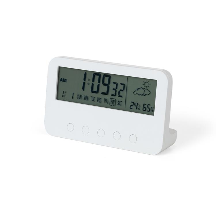 Relógio de mesa personalizado digital e com alarme