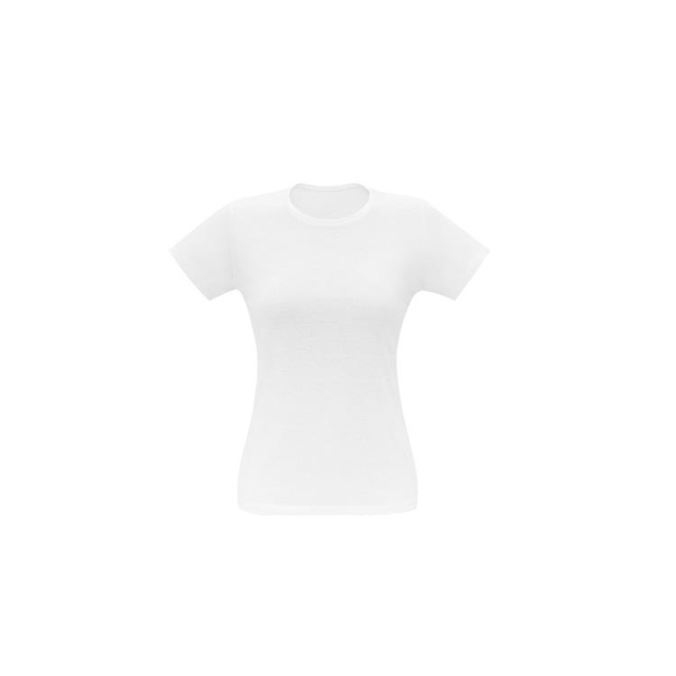 Camiseta feminina personalizada branca em algodão