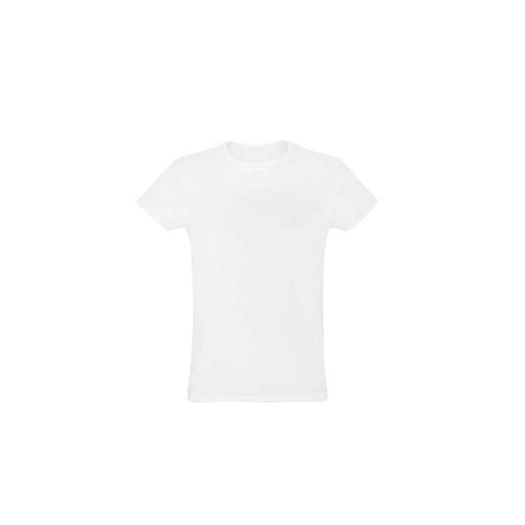 Camiseta branca personalizada unissex em polyester