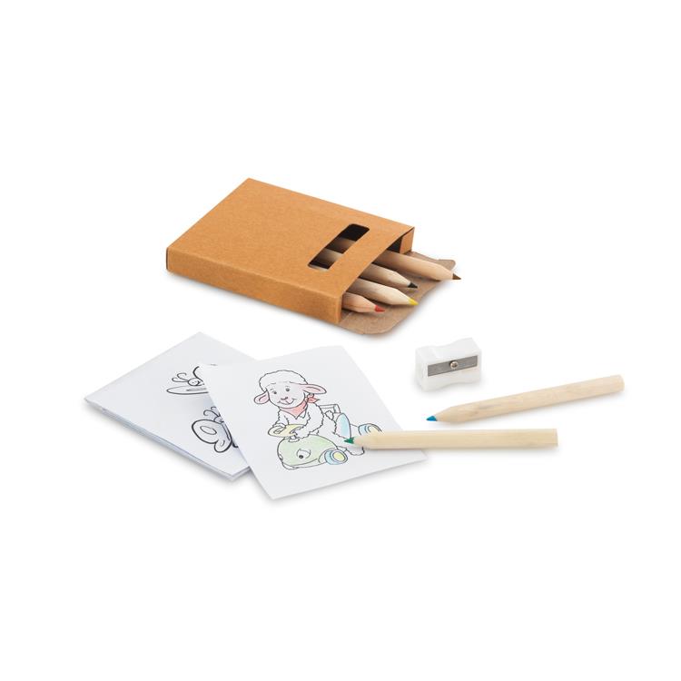 Kit mini lápis de cor para colorir personalizado