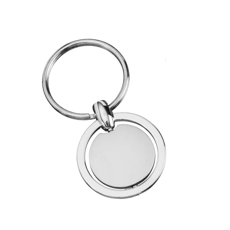 Chaveiro metálico giratório personalizado - CHV132