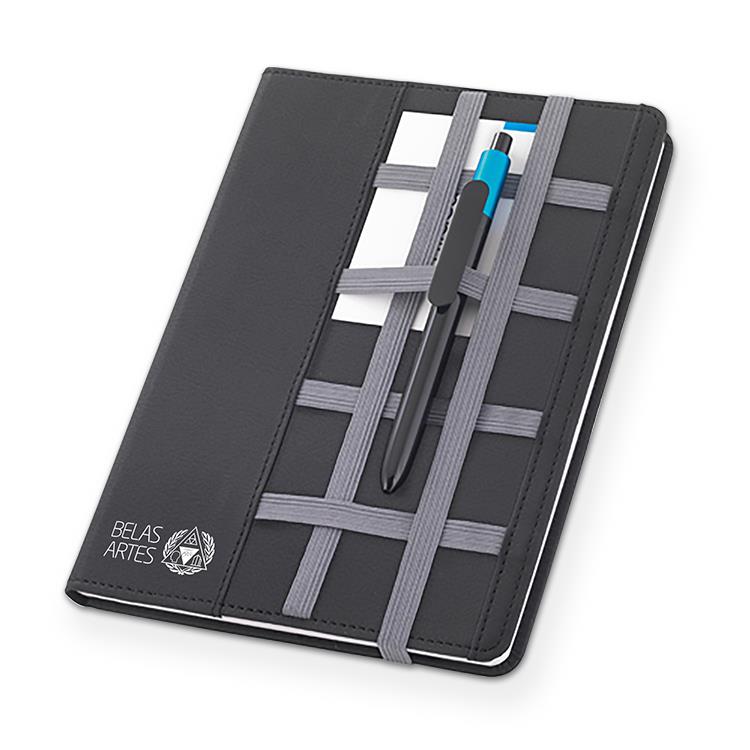 Caderno tipo moleskine personalizado