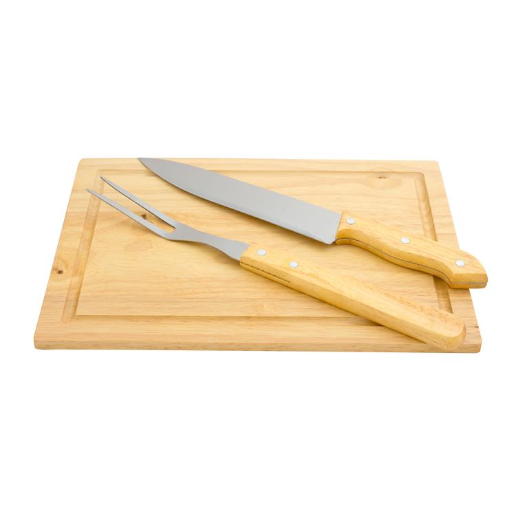 Kit Para Churrasco em Aço Inox e Madeira Personalizado