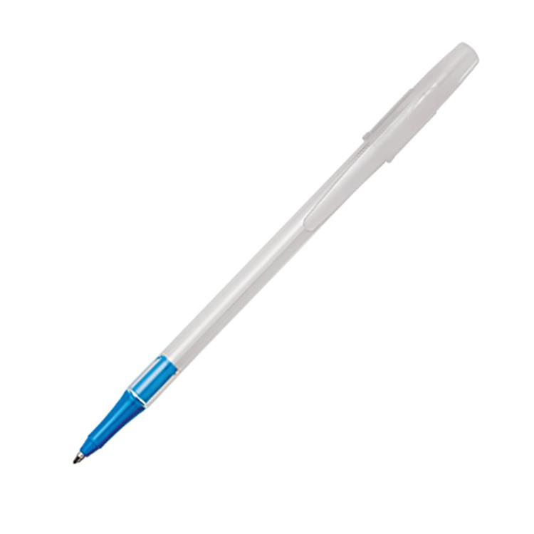 Caneta plástica com tampa personalizada - CP0082