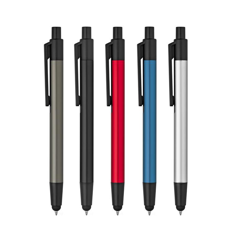 Caneta Touch 2 Em 1 em Alumínio com Ponta Touch Personalizada