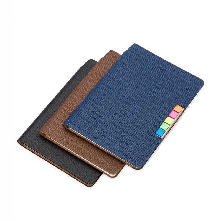Caderno Tipo Moleskine  com Lembretes e Auto-Adesivos Personalizado