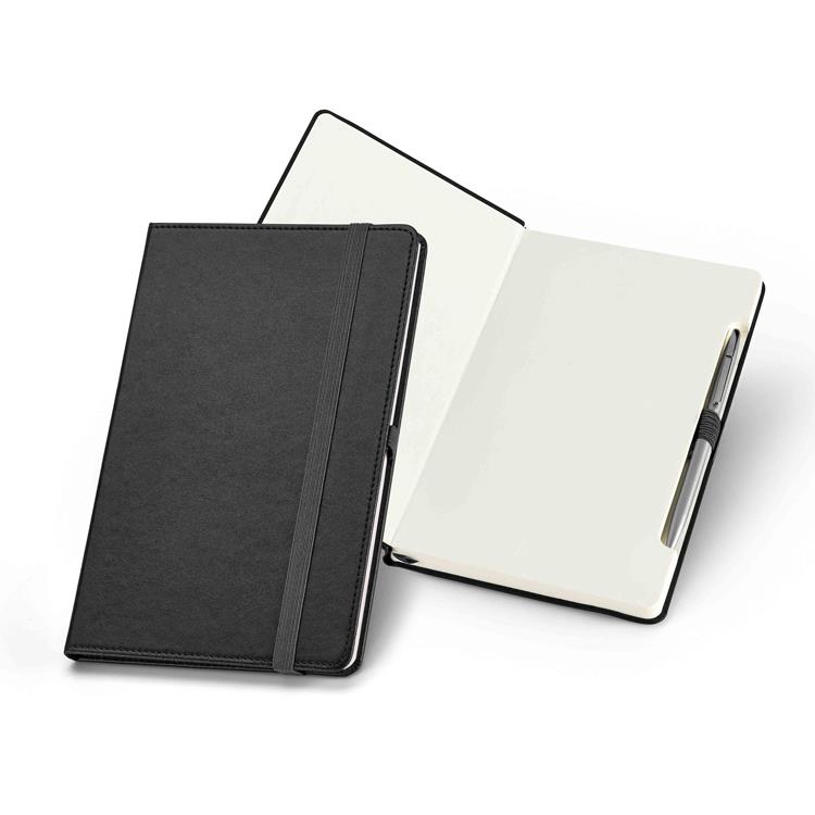 Caderno tipo moleskine personalizado