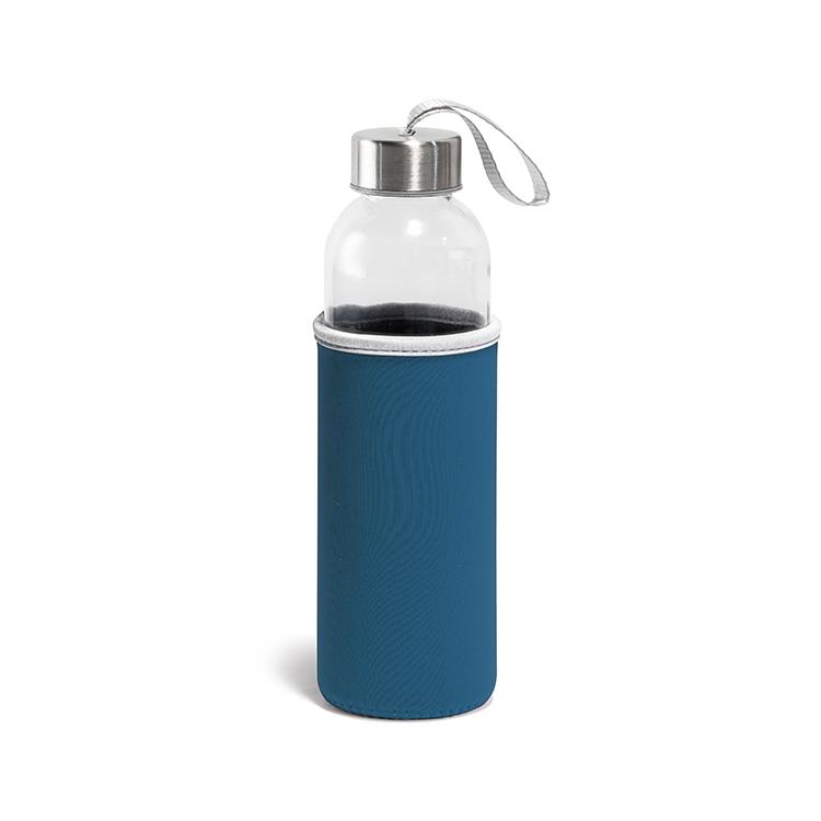 Squeeze em aço inox e vidro personalizado - S056