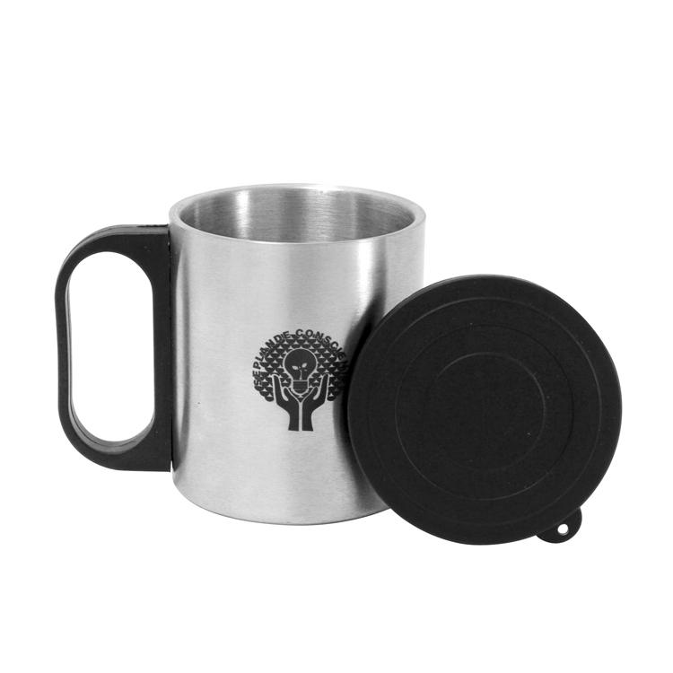 Caneca 180ml inox escovado personalizada