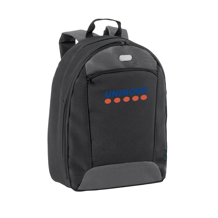 Mochila preta para notebook personalizada - MC031