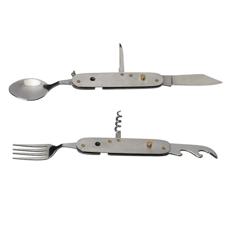 Canivete com colher, faca e garfo personalizado - CN010