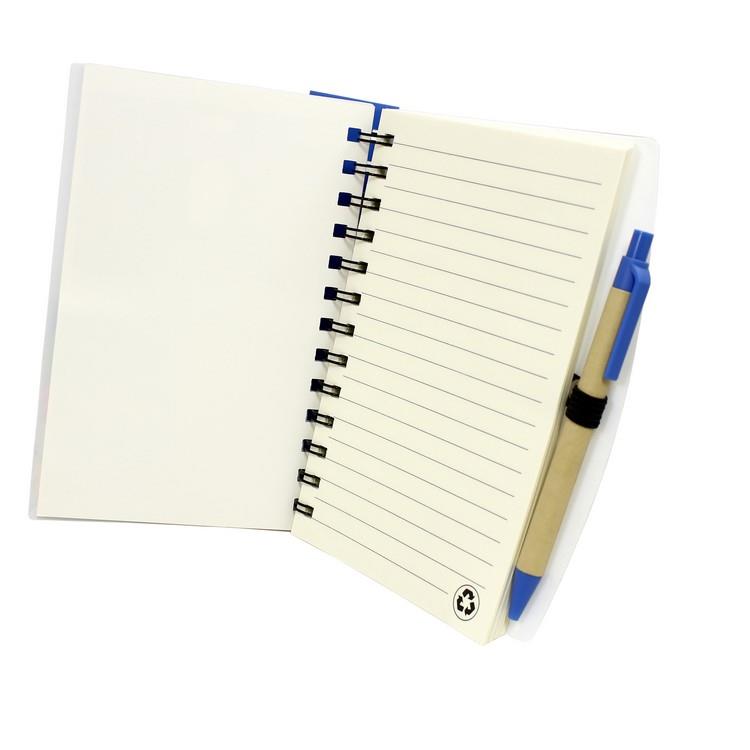 Caderno de capa plástica personalizado - PRC019