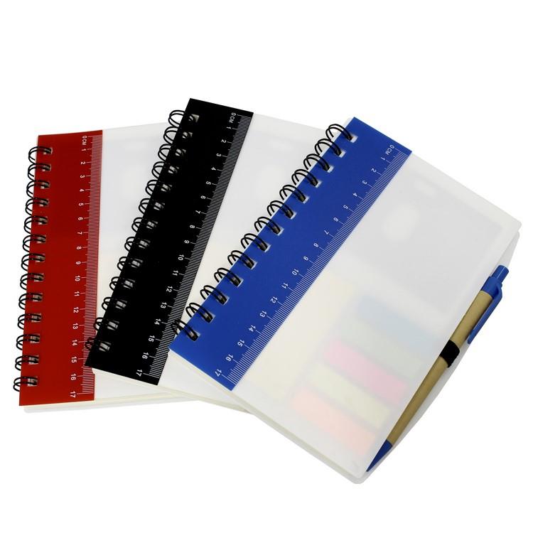 Caderno de capa plástica personalizado - PRC019