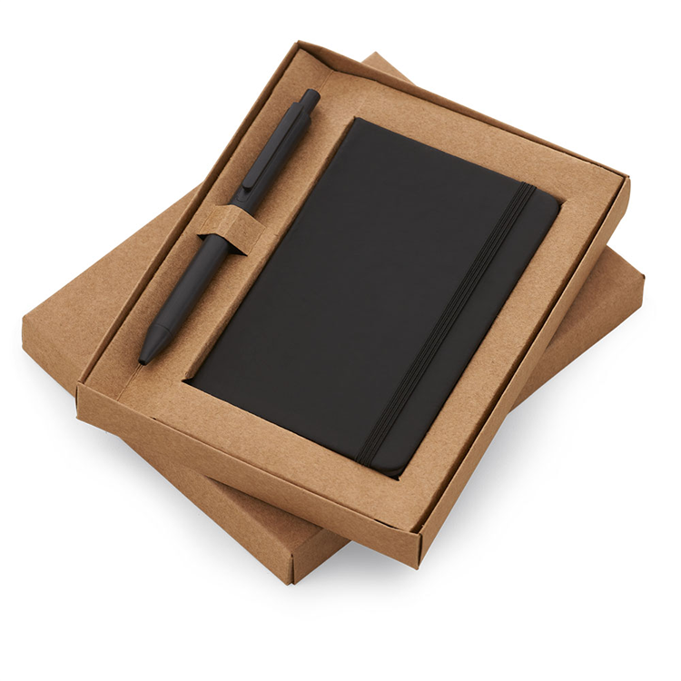 Embalagem para mini caderno e caneta personalizada - EB040