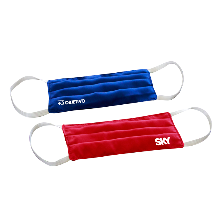 Máscara de tactel dupla face personalizada - BD301