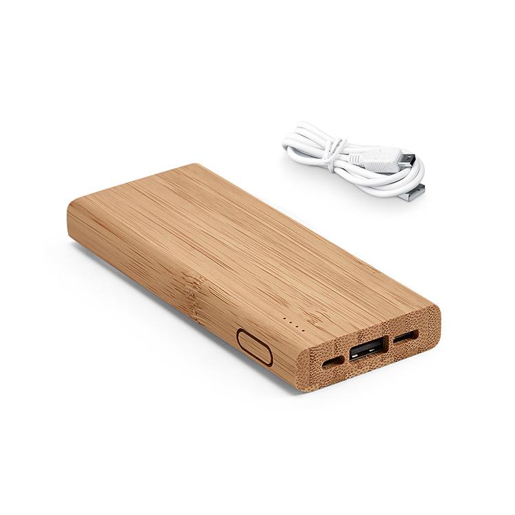 Carregador Portátil / Power bank Bambu personalizado