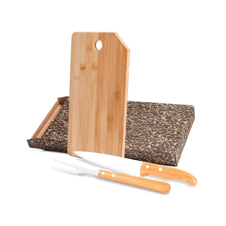 Conjunto para cozinha em bambu personalizado