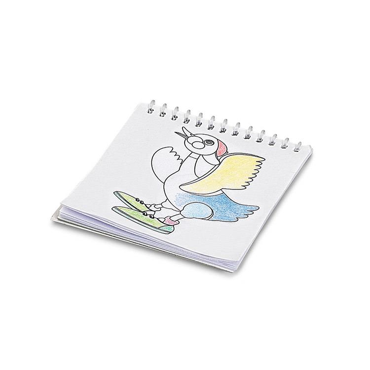 Caderno para colorir personalizado