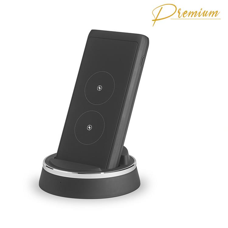 Carregador Portátil / Power bank por indução Premium personalizado - INF100