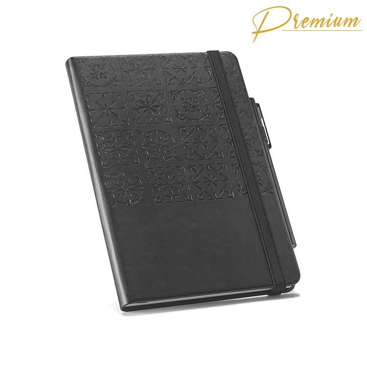 Caderno tipo moleskine Premium personalizado - PRC330