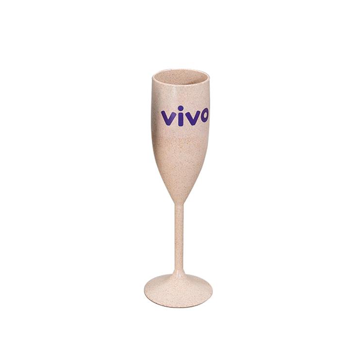 Taça de champagne ecológica personalizada