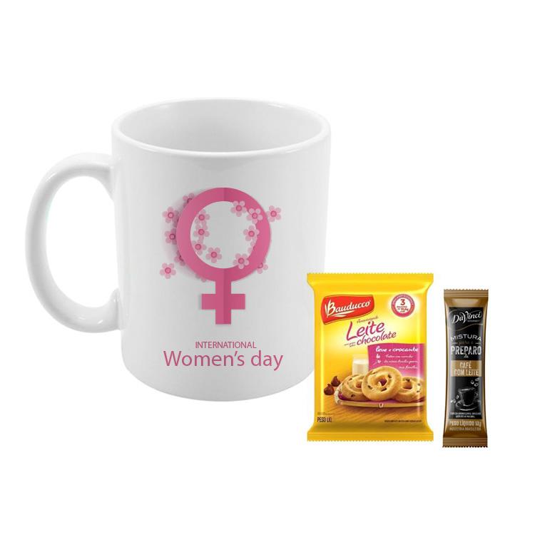 Kit Caneca biscoito e café personalizado - KIT030