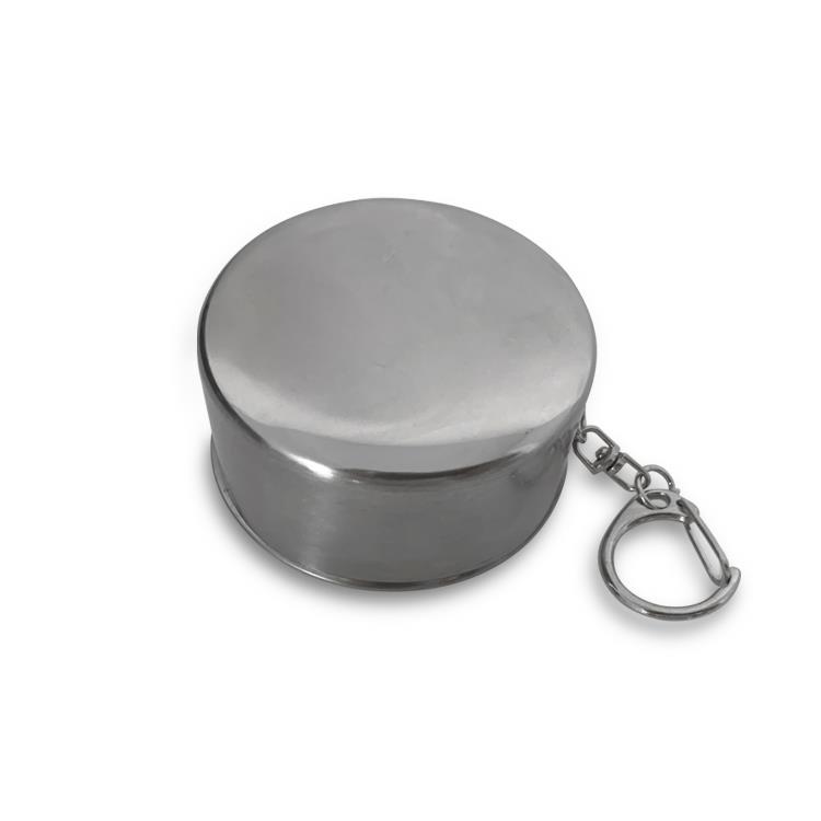 Copo de inox retrátil personalizado para brindes