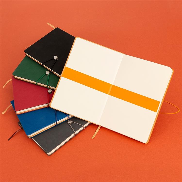 Caderno Tipo Moleskine Sintético Emborrachado Personalizado