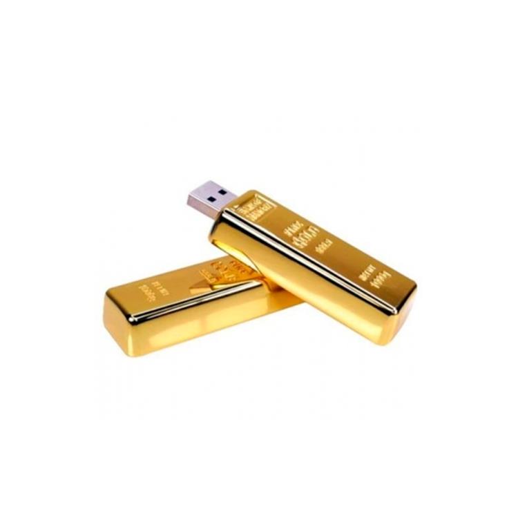 Pen drive barra de ouro personalizado - PD052