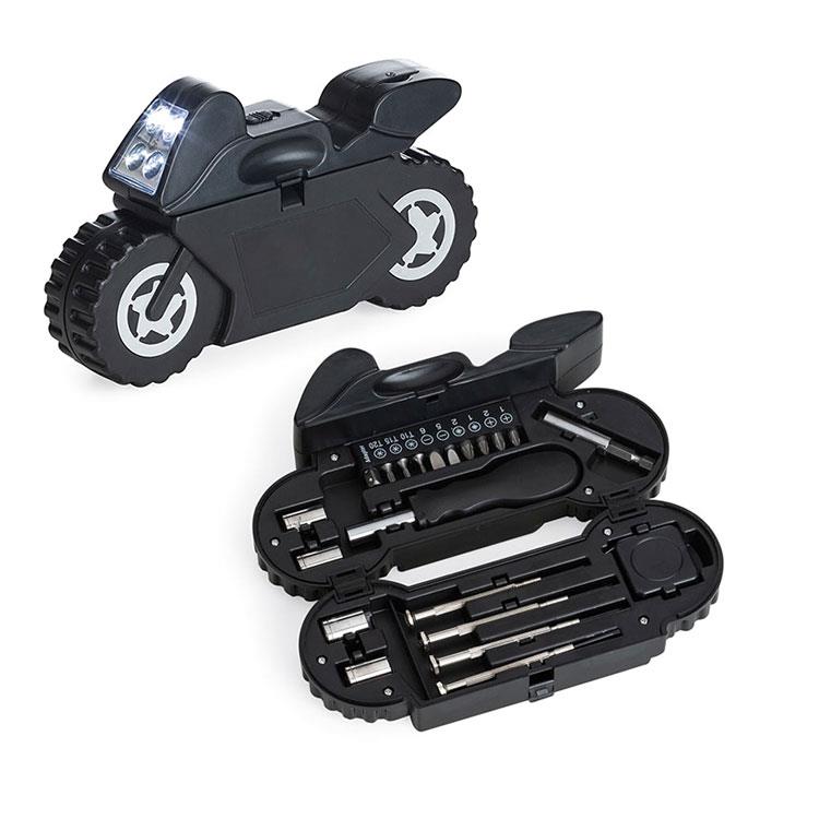 Kit ferramenta em formato de motocicleta personalizado - FR075