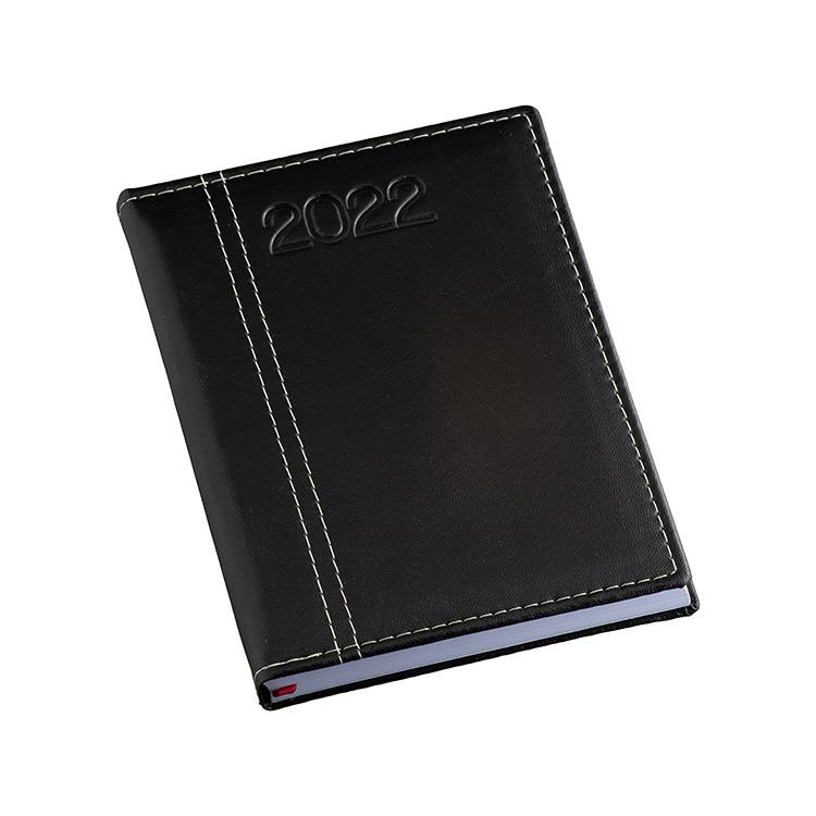Agenda diária com capa lisa com recortes personalizada - AG002