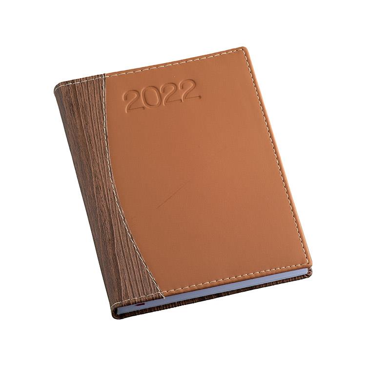 Agenda diária com capa emborrachada com recorte personalizada - AG011B