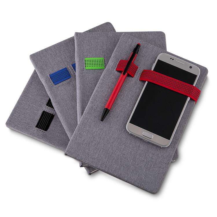 Caderno Tipo Moleskine de 80 Folhas Pautadas Personalizado