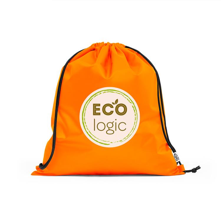 Mochila saco reciclada personalizada