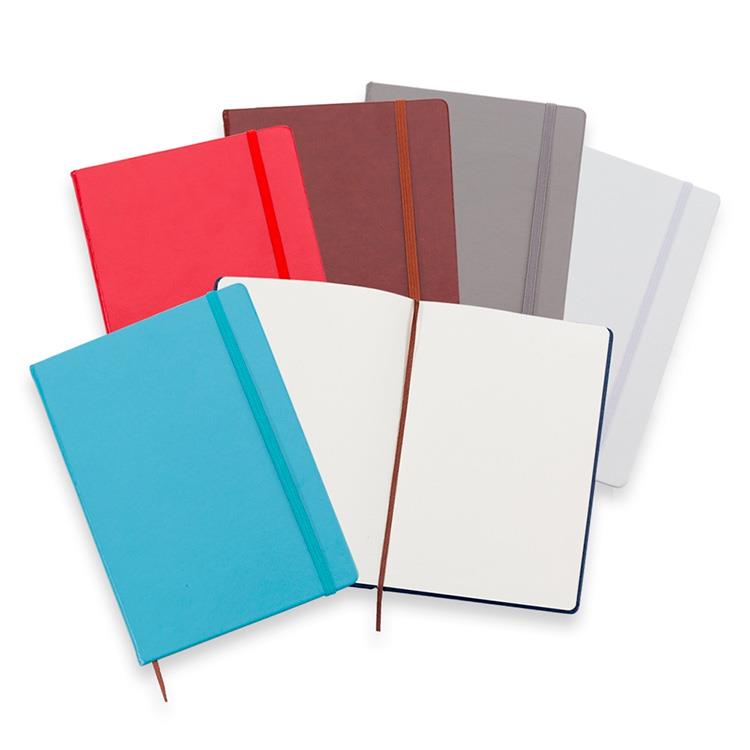 Caderno Tipo Moleskine Couro Sintético Personalizado