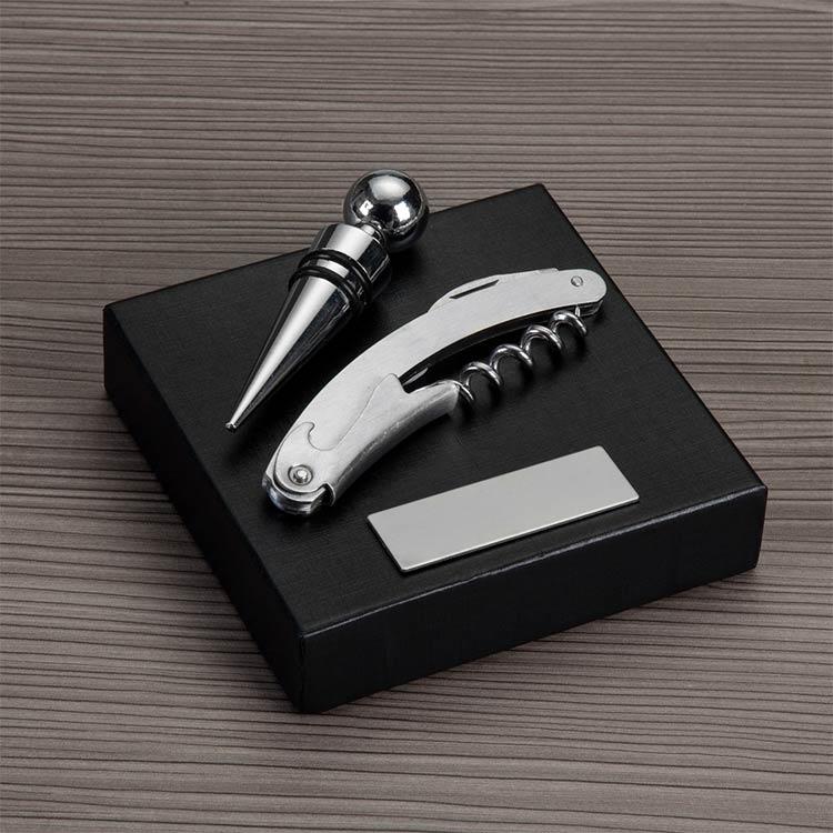Kit Vinho Papelão e Inox Personalizado