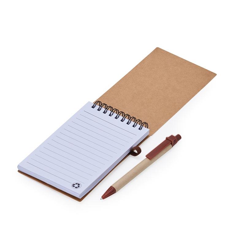 Bloco de anotação ecológico e  com caneta personalizado - PRC225