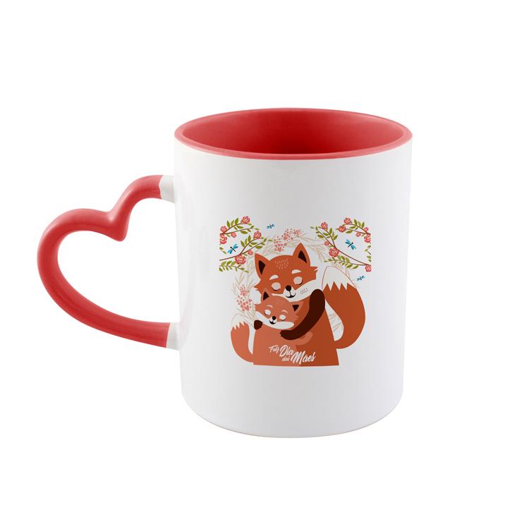 Caneca Alça Coração Personalizada