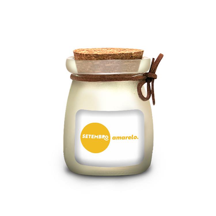 Vela Pote de Vidro Alto 100 Ml Personalizada