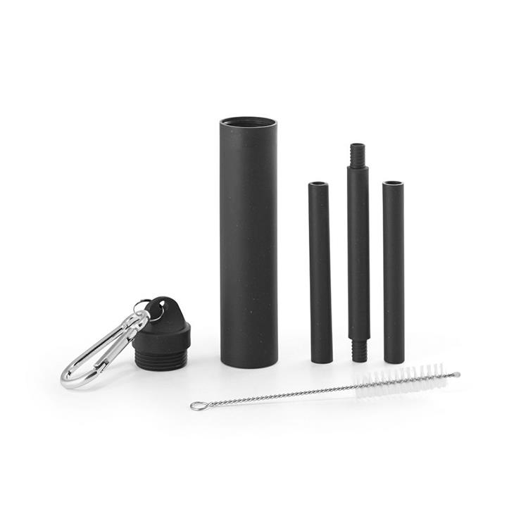 Conjunto de canudo sustentável personalizado