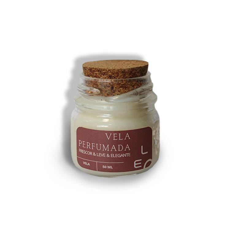 Vela pote de vidro 30g personalizada