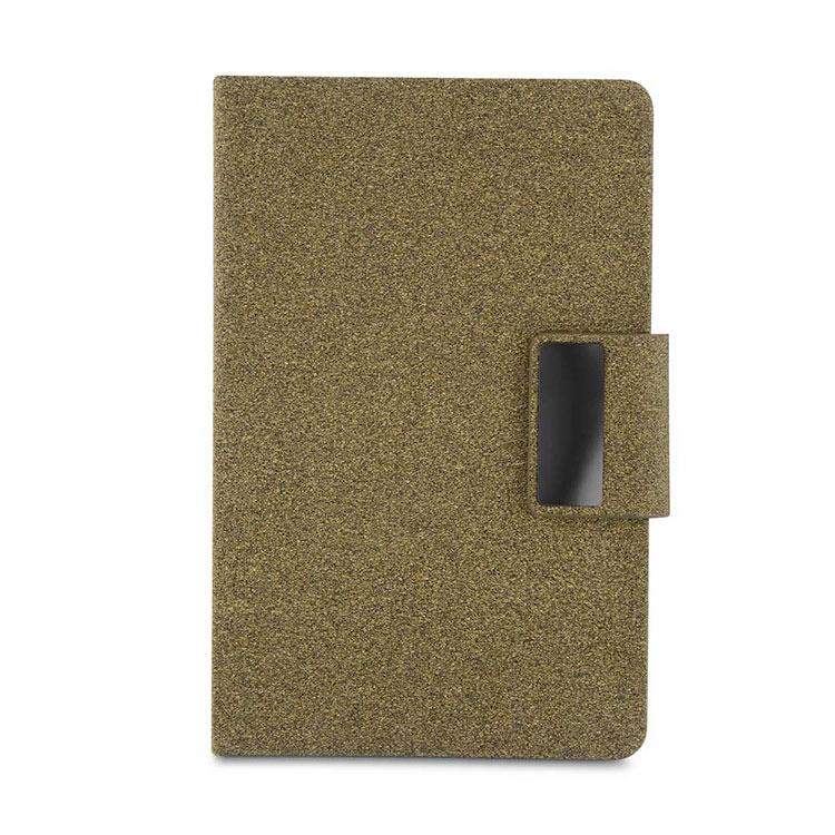 Caderno personalizado de anotações de fibra de café ou chá