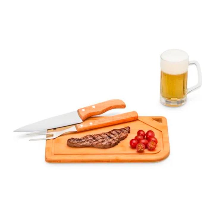 Kit personalizado churrasco e cerveja 4 peças