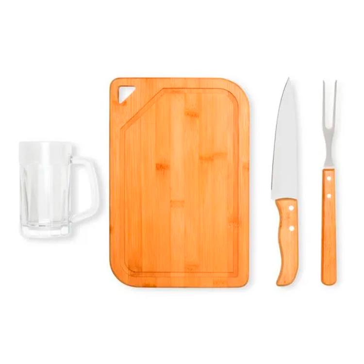 Kit personalizado churrasco e cerveja 4 peças