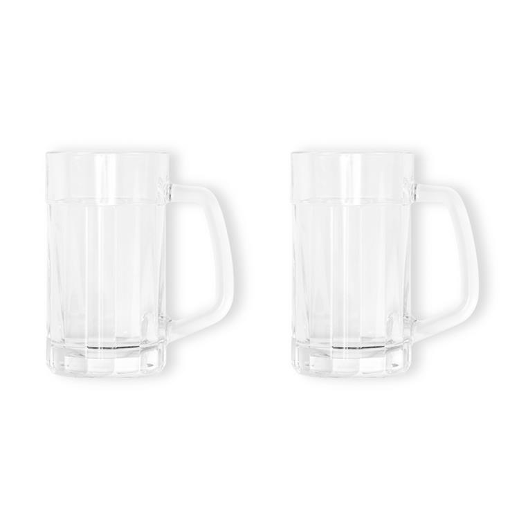 Canecas personalizadas para cerveja e espaço para garrafa