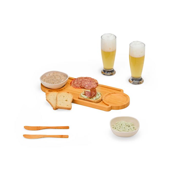 Kit petisqueira e cerveja personalizada 7 peças