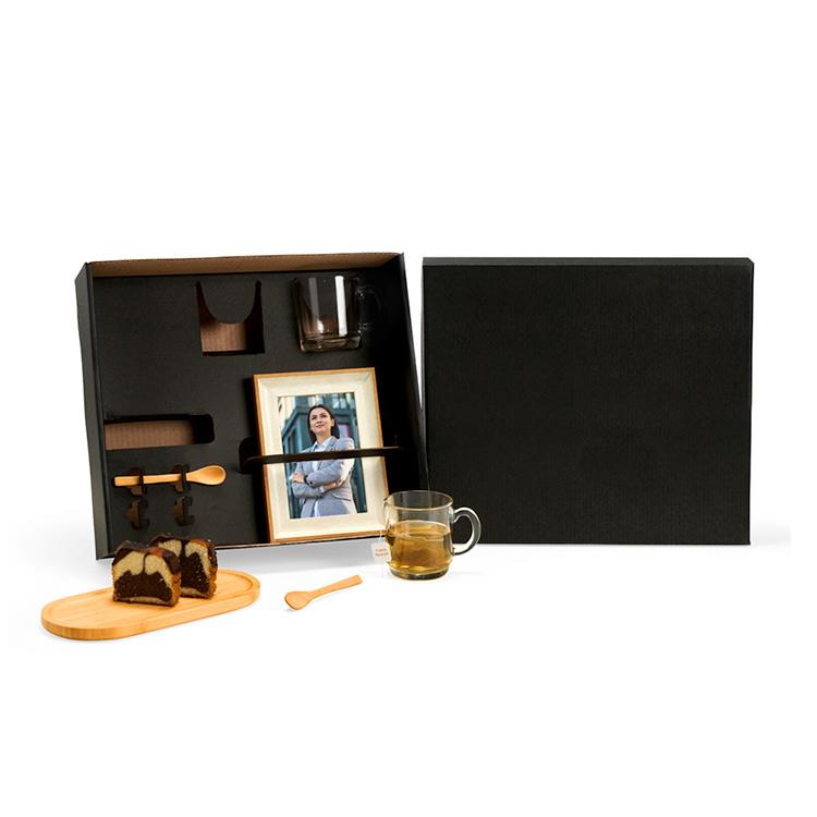 Kit para café/chá personalizado com porta retrato 6 peças