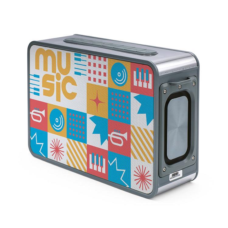 Caixa de som personalizada em ABS 100% reciclado com microfone incorporado 5.200 mAh